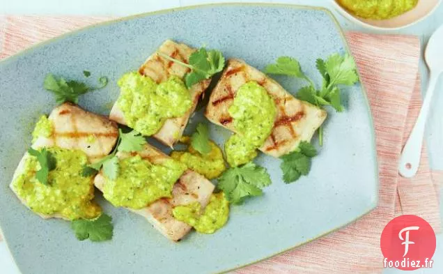 Mahi Mahi Grillé au Poivre Jaune - Pesto de Coriandre