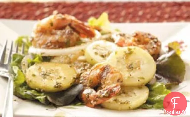 Salade de crevettes thaï pour 2