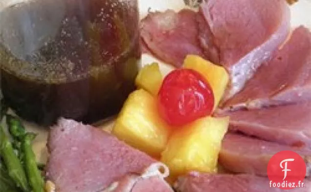 Glaçage au jambon et à l'érable et à la cannelle