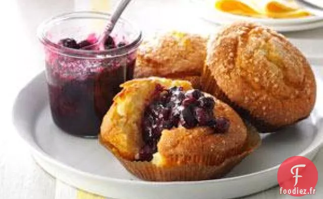 Confiture facile de citron et de myrtilles