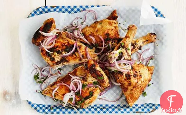 Poulet fumé au gingembre avec cardamome, clous de girofle et cannelle