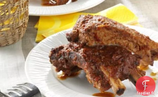 Côtes levées barbecue à la racinette