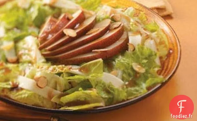 Salade de poires et vinaigrette au sésame
