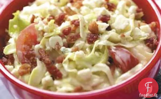 Salade de chou rouge, blanche et bleue