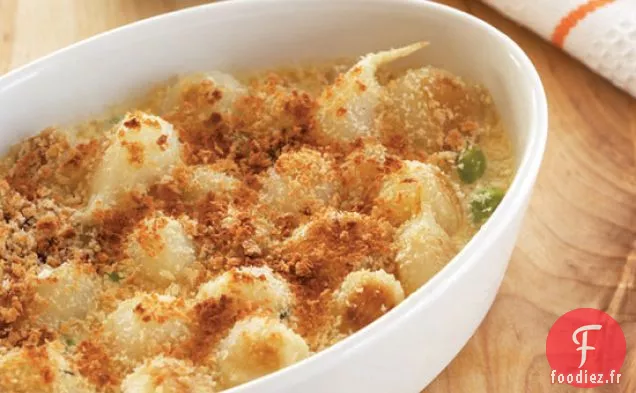 Edamame à la Crème et Oignons Perlés