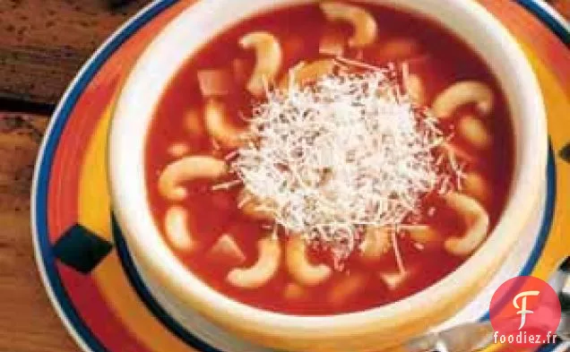 Soupe italienne aux macaronis