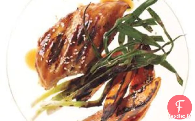 Poulet Hoisin Grillé Et Oignons Verts Aux Patates Douces