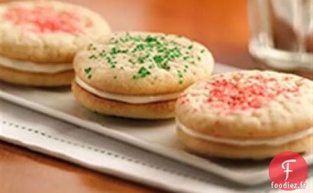 Biscuits sandwich des Fêtes