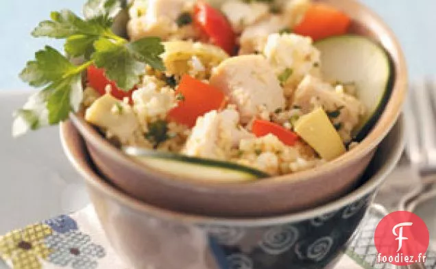 Salade de poulet au couscous