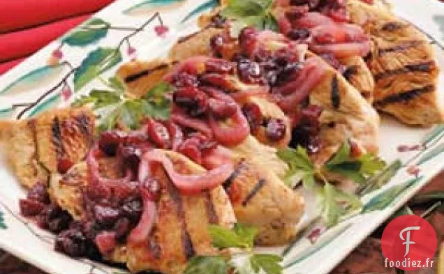 Escalopes de dinde aux canneberges