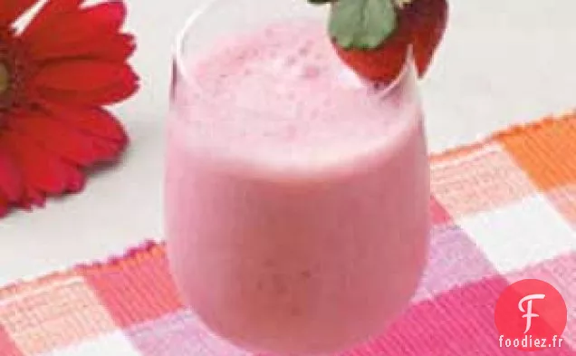 Shakes de petit-déjeuner aux fraises