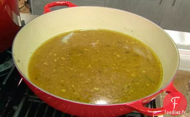 Bouillon de poulet riche