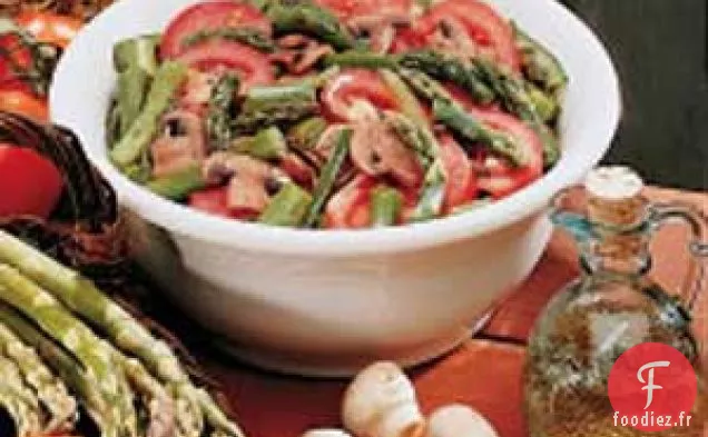 Salade de tomates aux asperges