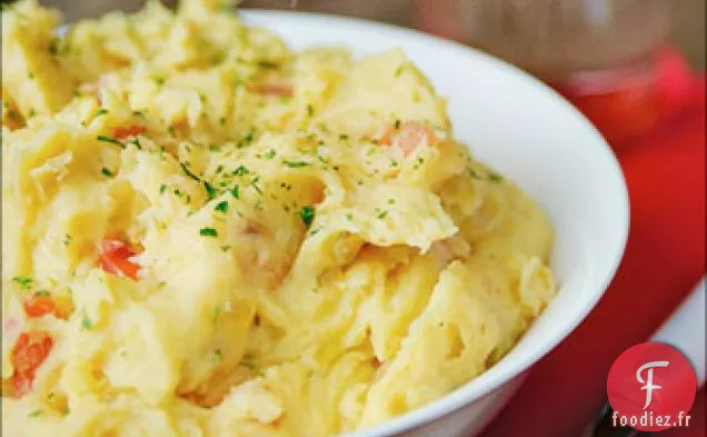 Purée De Pommes De Terre, Tomates Et Oignons