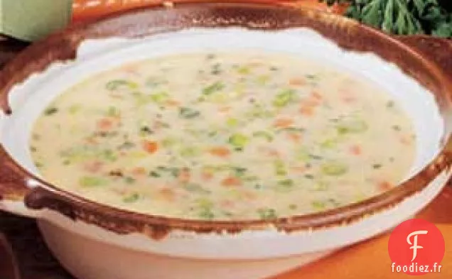 Soupe au fromage et aux carottes