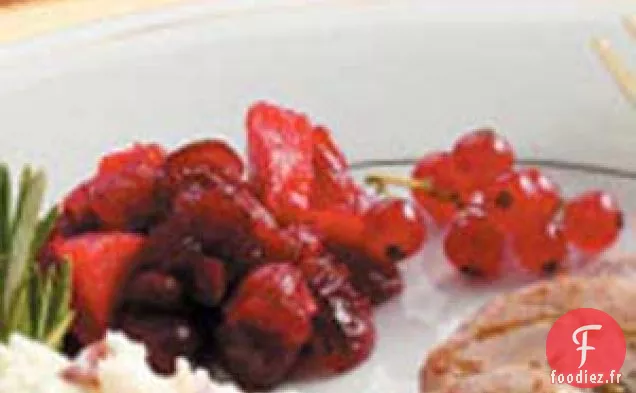 Chutney d'orange et de canneberges