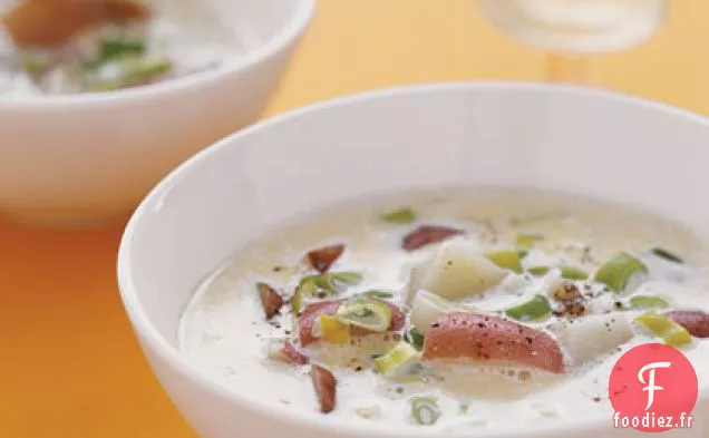Soupe d'Oignons Verts et de Pommes de Terre