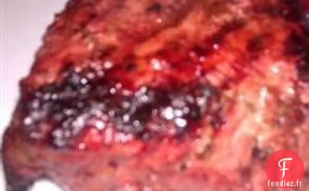 Steaks de filet de bœuf garnis de raifort et de moutarde de Dijon