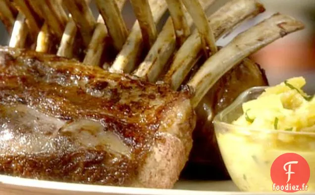 Agneau à la sauce ananas et menthe