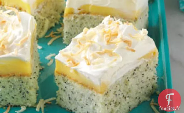 Gâteau aux graines de pavot et à la noix de coco