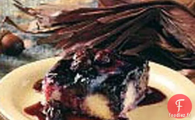 Gâteau aux myrtilles et sauce Wojapi