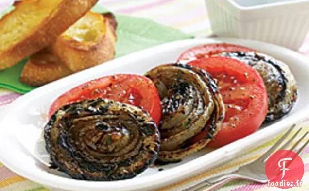 Oignons Doux Grillés Glacés au Balsamique