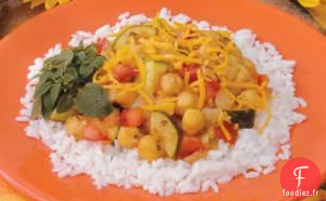 Haricots pois chiches et riz