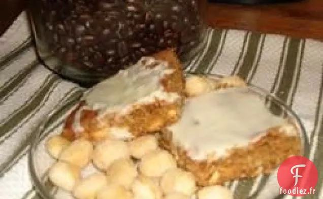 Barres de chocolat blanc et de macadamia