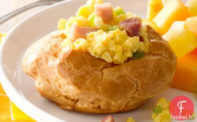 Plat principal de choux de brunch