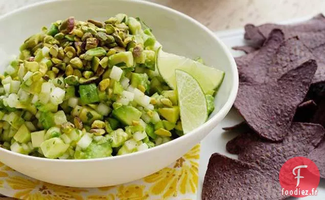 Guacamole poire et pistache