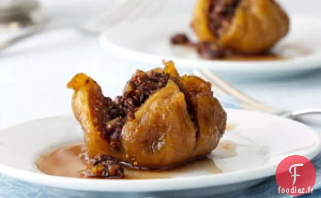 Figues farcies aux doubles noix
