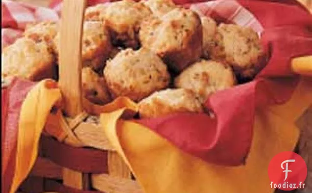 Muffins à l'oignon doux