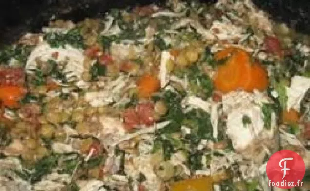 Délicieux ragoût de poulet et de légumes