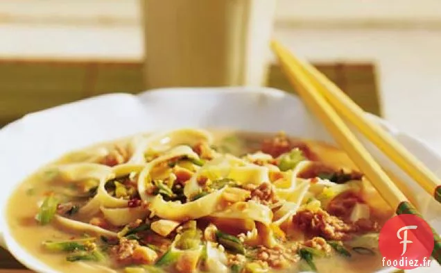 Soupe de Nouilles à l'Oignon Vert