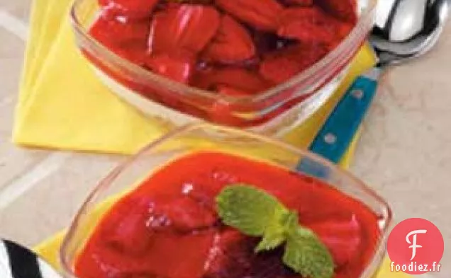 Dessert bretzel aux fraises