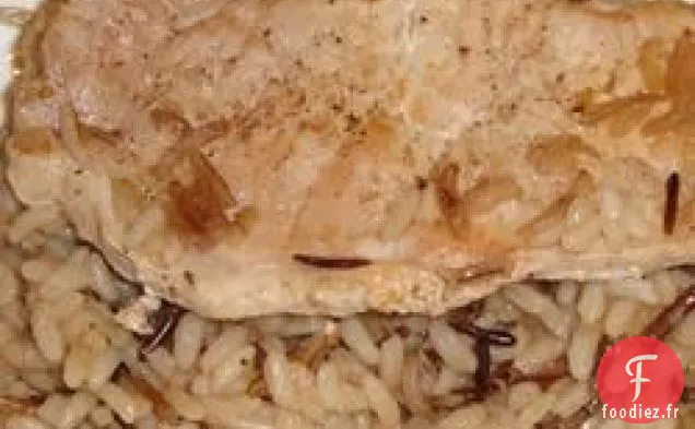 Côtelettes de porc à la soupe à l'oignon