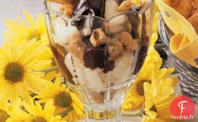 Parfait aux biscuits au beurre de cacahuète