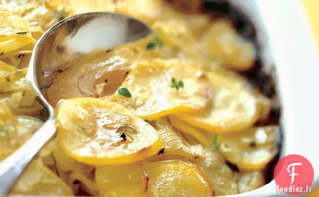 Gratin De Pommes, Pommes De Terre Et Oignons
