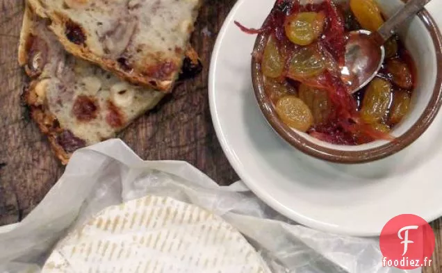 Confiture d'Oignons Rouges et Raisins Secs Dorés