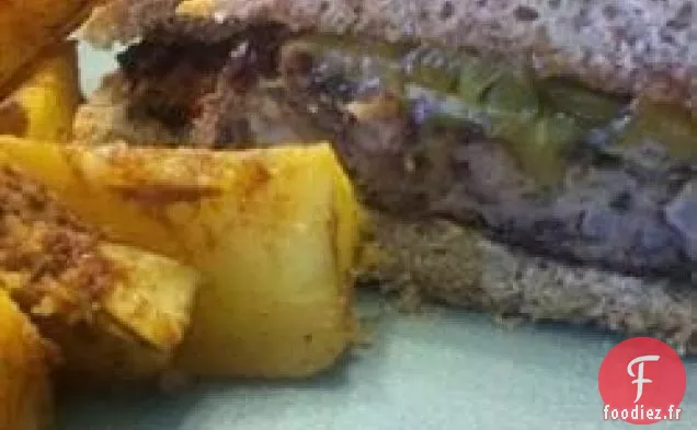 Burgers aux haricots noirs et à l'orge