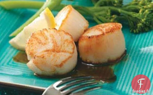 Pétoncles glacés aux agrumes