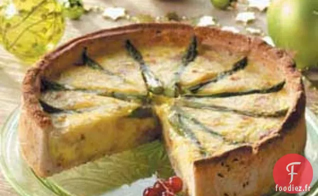 Tarte copieuse aux asperges