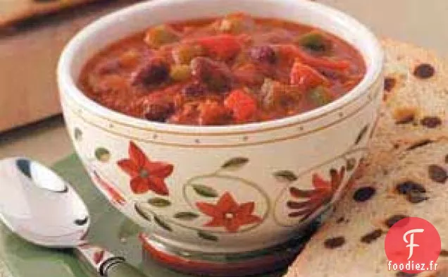 Chili copieux et épicé