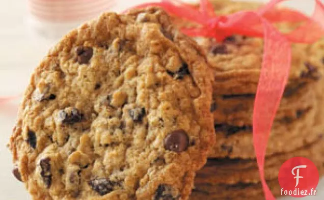 Biscuits à l'avoine et aux cerises aux pépites de chocolat