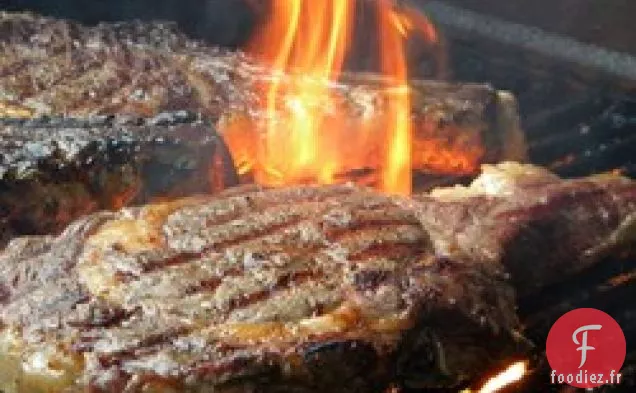 Steaks de côtes de bœuf trempés dans le whisky Big M's