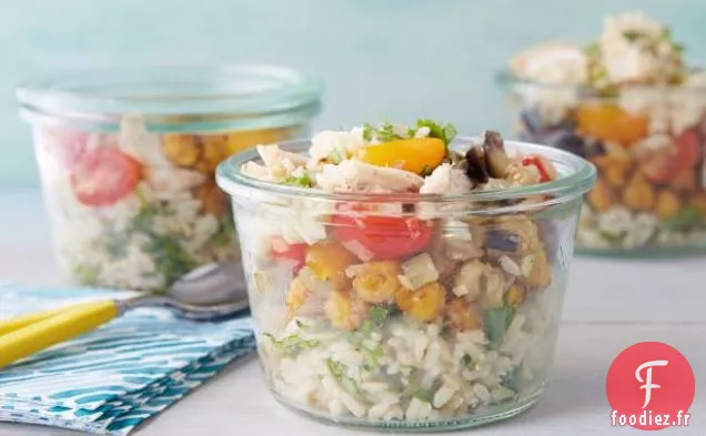 Pique-nique en couches dans un pot