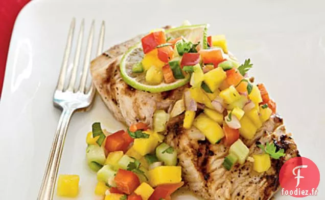 Mahimahi grillé avec Salsa à la Mangue