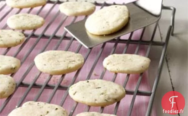 Biscuits sablés au citron et au romarin