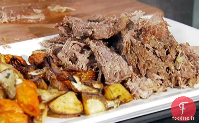 Rôti de légumes-racines rôtis