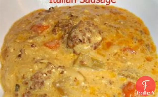 Soupe Aux Légumes Au Cheeseburger